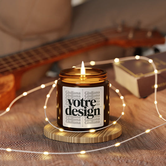 Bougie en Cire de Soja Personnalisée